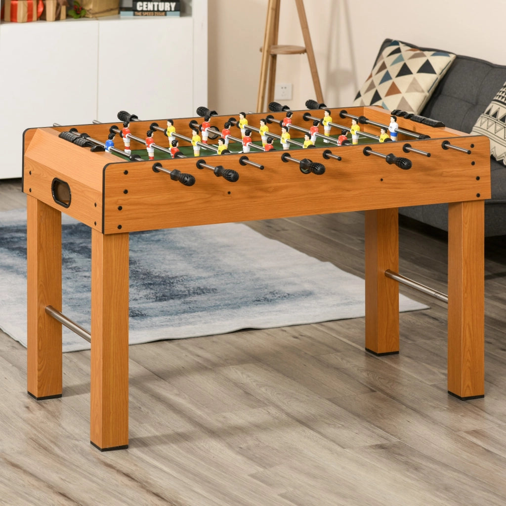 EasyComfort Calcio Balilla Professionale per Adulti e Famiglia, Tavolo Calciobalilla per Adulti, Tavolo da Biliardo Billiardino con 2 Palline, Segnapunti e 22 Giocatori, 122x61x80.7cm