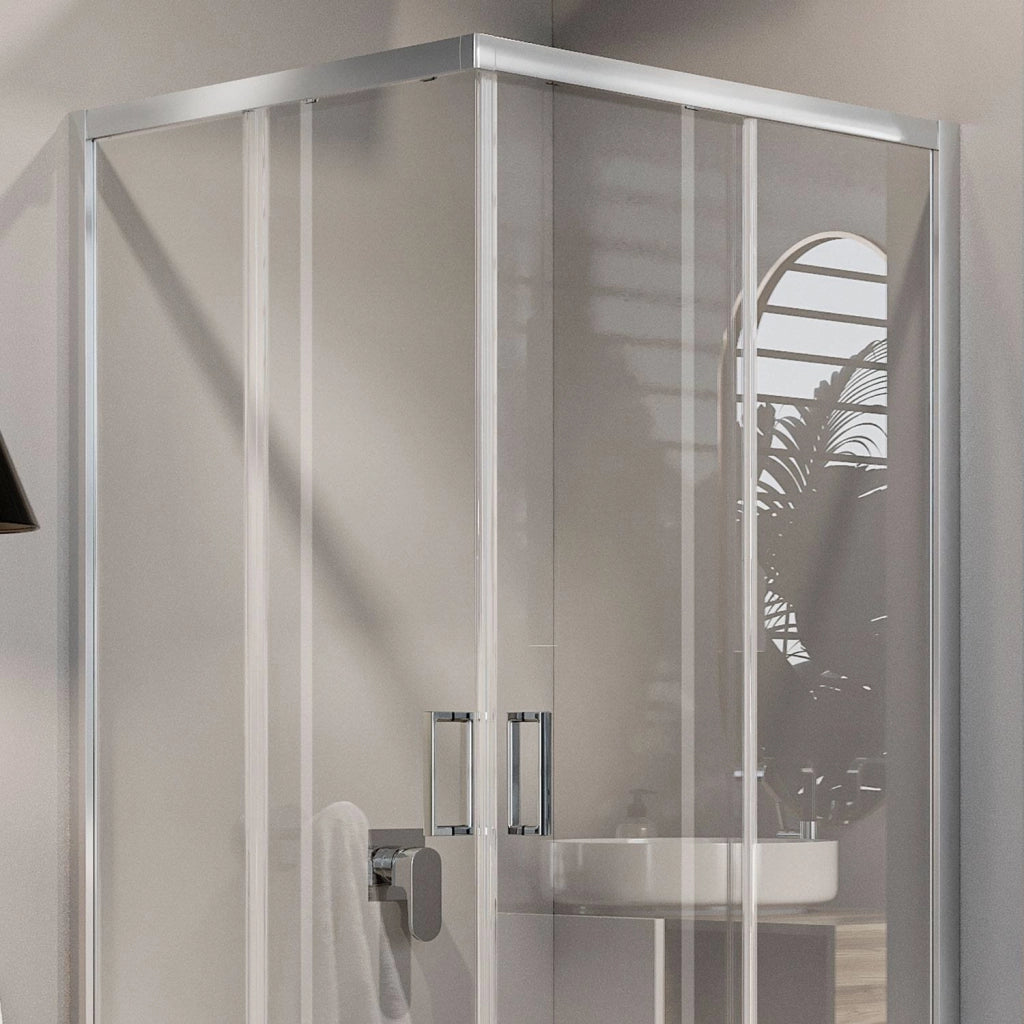 Box Doccia Quadrato 80x80 H185 Trasparente 6mm mod. Ready