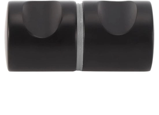Maniglia per porta bagno in alluminio - 6 x 2,9 cm Dimensioni - 2,9 cm Diametro del foro - Nero - Maniglia per porta vetrata - 2,9 cm Diametro del foro - 6 x 2,9 cm Dimensioni