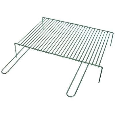 GRATICOLA BARBECUE A BARRE SINGOLA FD  ACCIAIO CROMATO MANICI 2 CM 50X35