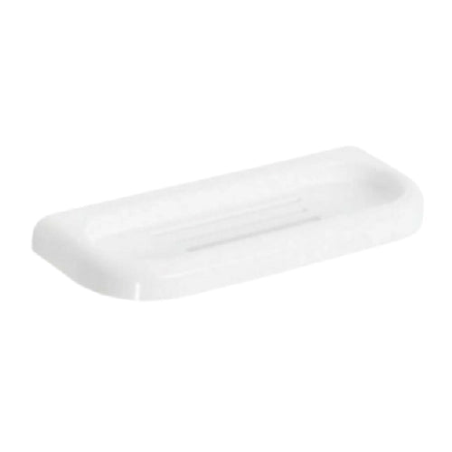 PORTA SPUGNA E PORTA SAPONE COMBINATO  SERIE LINEA- Bianco- METAF- pezzi 1