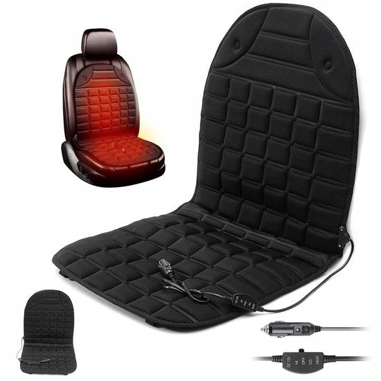 Seduta riscaldante - cuscino riscaldante - 12V riscaldamento auto - 30-65°C regolabile - progetto anti-slip - regolazione di temperatura automatica - 5A fusibile - per auto e moto