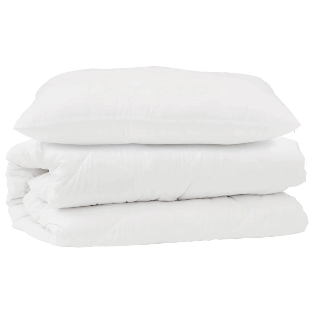 Set di Piumoni con cuscino 2 pcs Bianco Microfibra 3376831