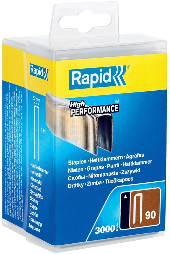 GRAFFE PER FISSATRICE PNEUMATICHE n°90 Per cod. 0497602 H. 40 mm - conf. 1500 pezzi - RAPID