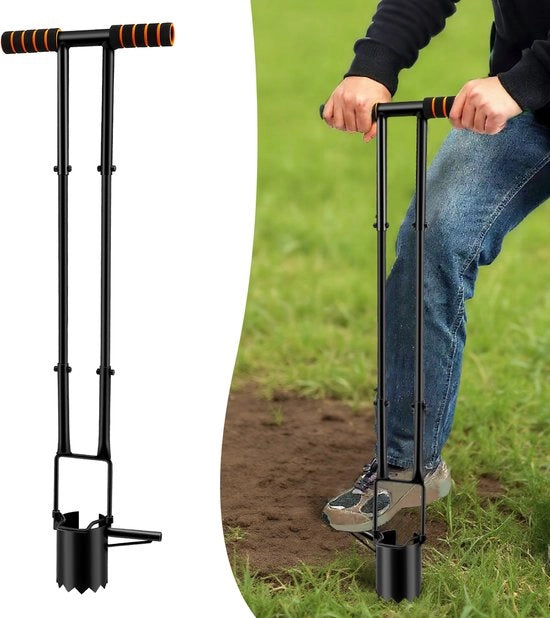 Coltello per giardinaggio multifunzione - 5-in-1 - Acciaio - Spostamento - Campionamento del terreno