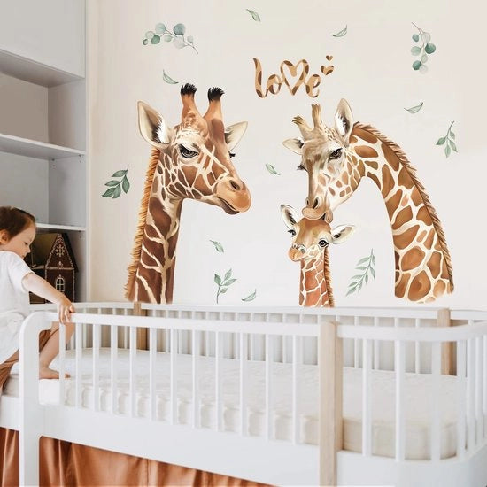 Decori per parete Jungle Animali - Decori per parete Camera dei bambini - Decori per parete Camera da bambino - Decori per parete Decorazioni per parete - Materiale PVC - Non tossico - Tatuaggi per parete