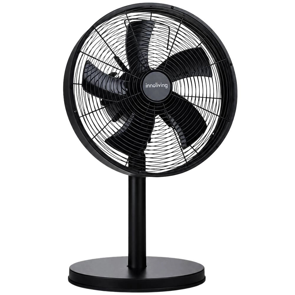 Innoliving ventilatore da tavolo in metallo 35 cm con tre velocità