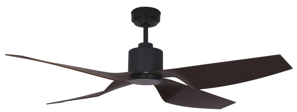 Vam Ventilatore da soffitto a risparmio energetico FACTORY Wi-Fi nero 127 cm telecomando 6 velocità