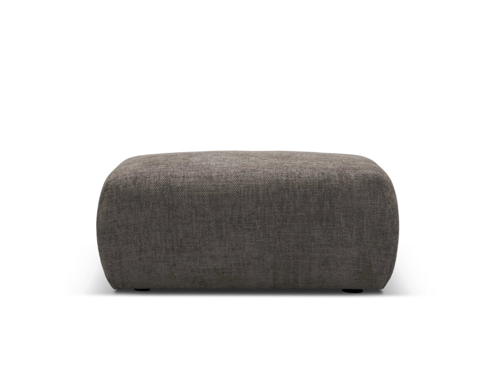 Cosmopolitan Design - Pouf "Matera" in ciniglia grigio 
