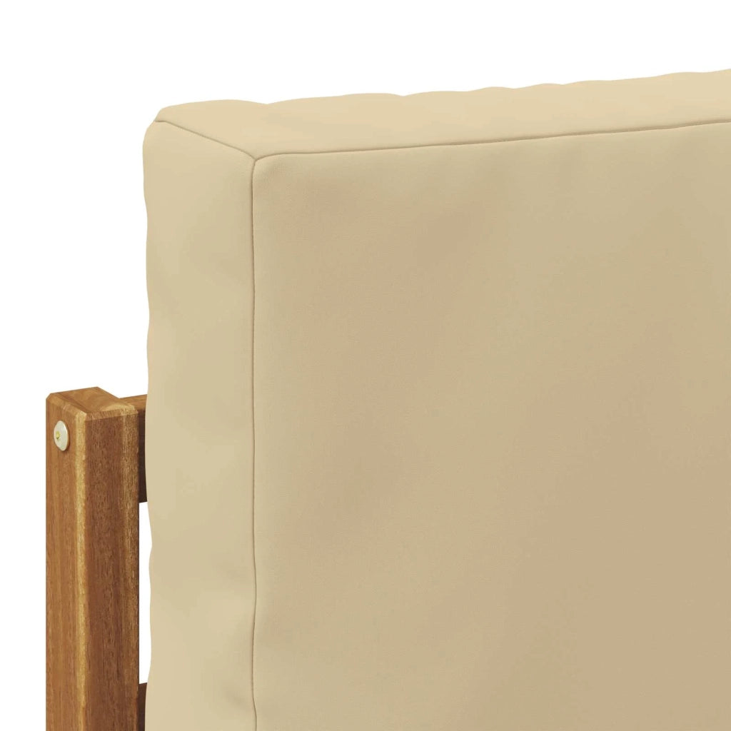 Set di divani da esterno con cuscino 3 pcs Naturale e Beige 3372933