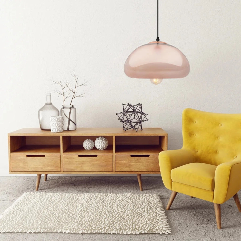 Lampada Da Soffitto Pensile Di Vetro Specchio APP322-1CP Silver