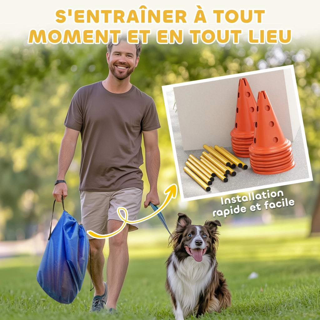 Set Agility per Cani 6 Pezzi ¨C Minimal ¨C Arancione