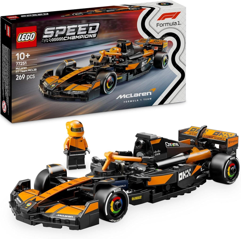 LEGO Speed Champions Auto da Corsa McLaren F1 Team MCL38 Macchina Giocattolo da Collezione con Minifigure del Pilota, ET