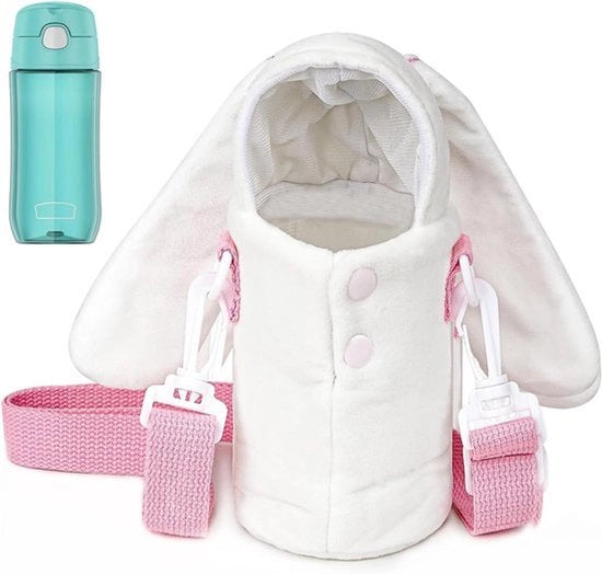 Zaino per acqua con cuscino - Tasca da trasporto - Cintura regolabile - Flessibile termo - Adatto a FUNTAINER 12oz/16oz, FUNTAINER Tritan 16oz - Confezione da coniglio