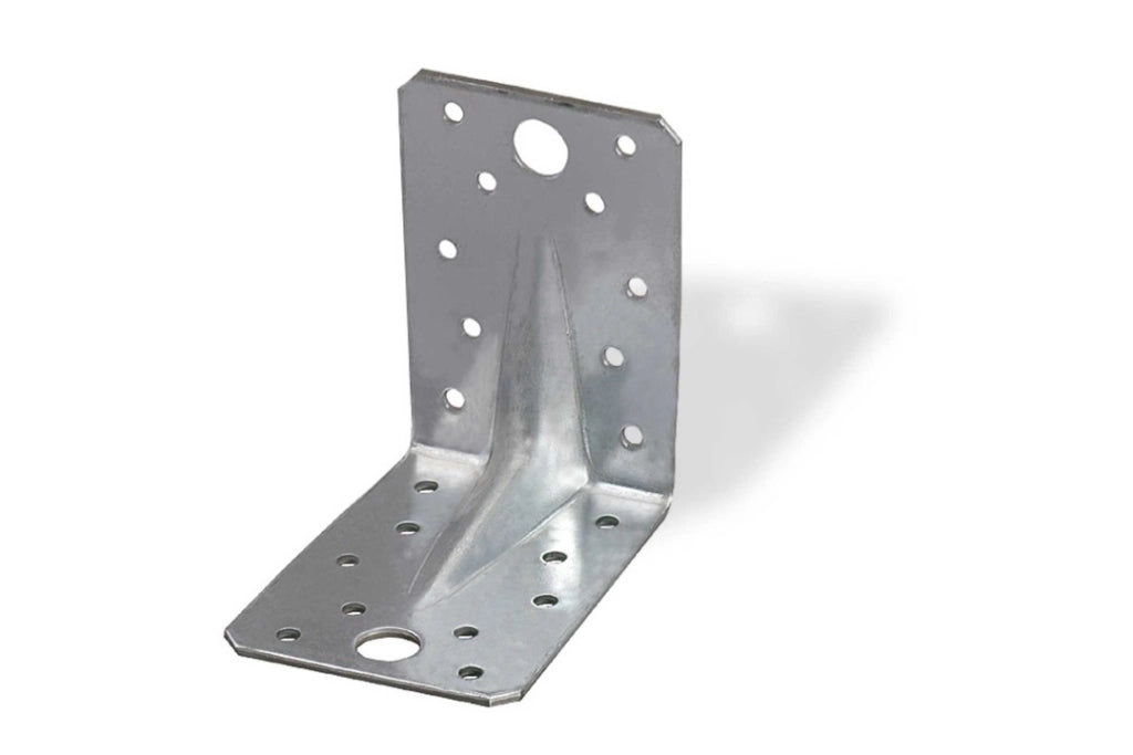 Giunto Pesante Ad Angolo Nervato Mm 2,5 90X65X2,5 Set 5 Pezzi - Masidef