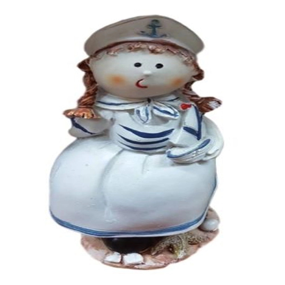 Trade Shop - Statua Statuina Marinaretta Umoristico Complemento Arredo Bomboniera Mare -