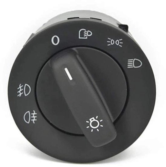 Interfaccia di accensione dei fari anteriori - Pezzo di ricambio - Regolazione manuale - Nero - Per VW Caddy Touran Golf Jetta - Compatibile con diversi modelli