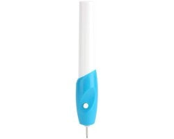 Penna per gravatura manuale - Caricabile e portatile - Blu - Strumento per la gravatura - Adatto per legno vetro metallo plastica - Utile per la precisione