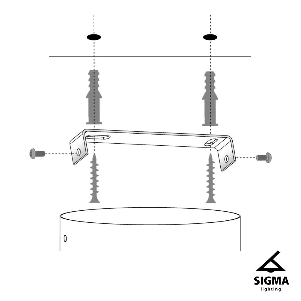 Lampada a sospensione Telma bianco rame Ø50 E27 Sigma