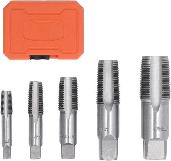 Kit di chiavi a piatto - Lavorazione di metallo - Lavorazione di metallo a filo - Acciaio carbonio - Avvolgimento a spirale preciso - Set a 5 pezzi - Adatto a - Diversi diametri - Incluso contenitore di trasporto
