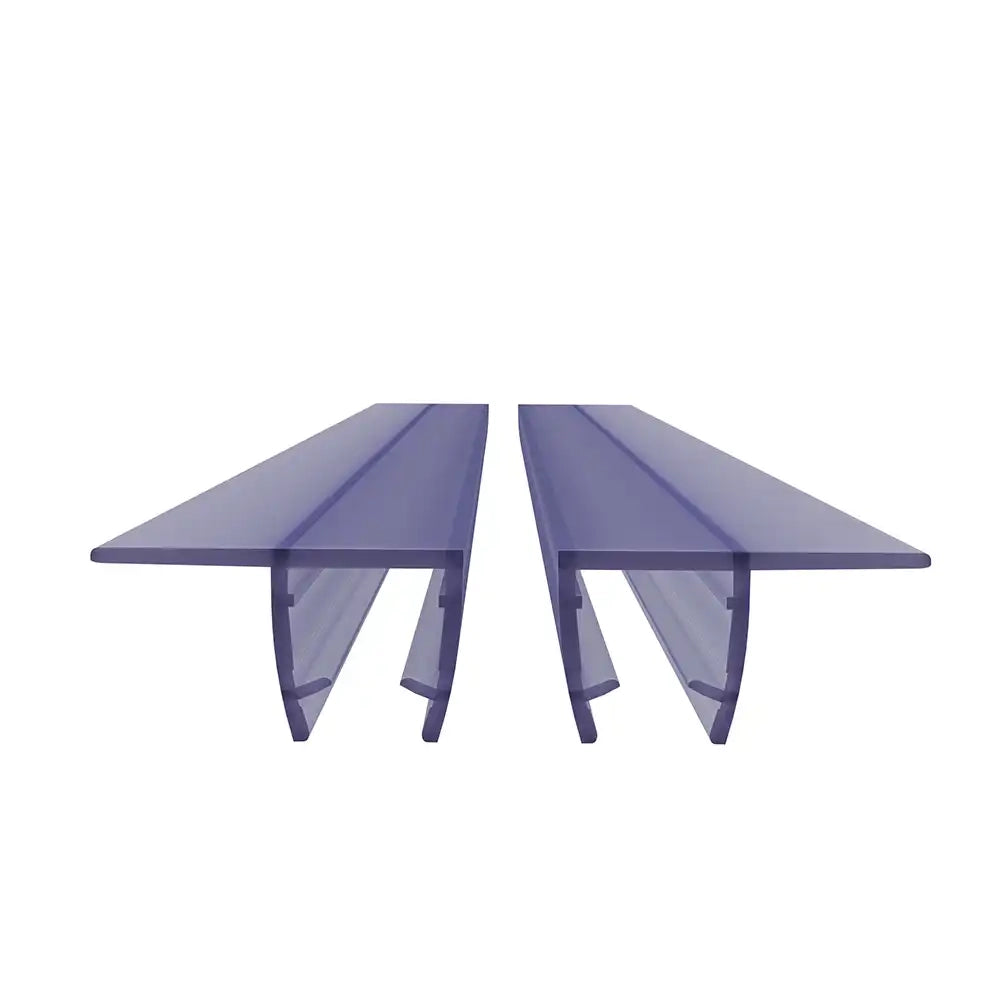 Coppia guarnizioni verticali salvagoccia in pvc 200cm vetro 4-6mm baffo 16mm | Damy