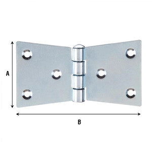 BL CERNIERA CODA DI RONDINE 4  FORI 110X55 MM 2 PZ- 1,0 blister