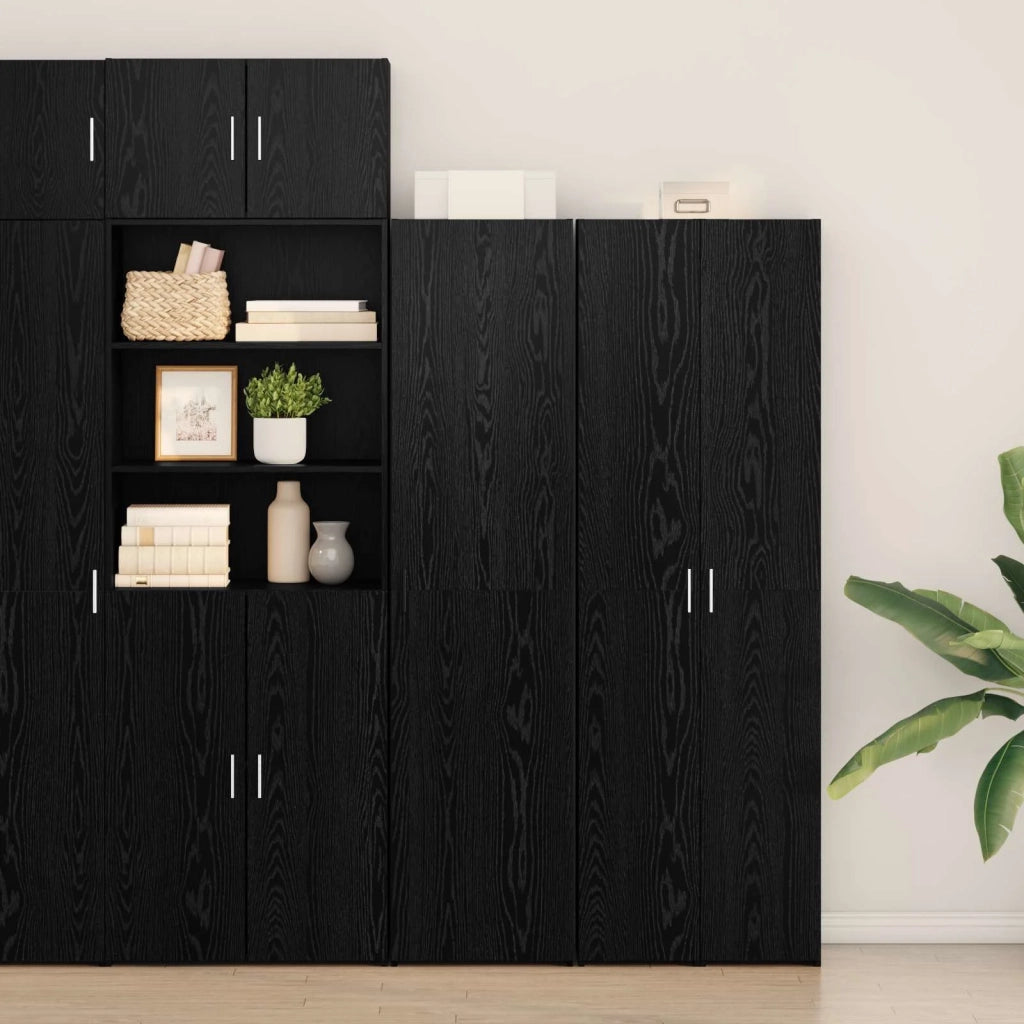 Credenza Rovere Nero 45 x 42,5 x 185 cm 3365584