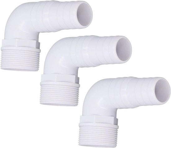 Adattatori per vasca idromassaggio 3 in 1, 90 gradi, sostituzione per filtro idromassaggio, adatti per adattatori Hayward - SPX1105Z3, SPX1105Z4, SPX1091Z7
