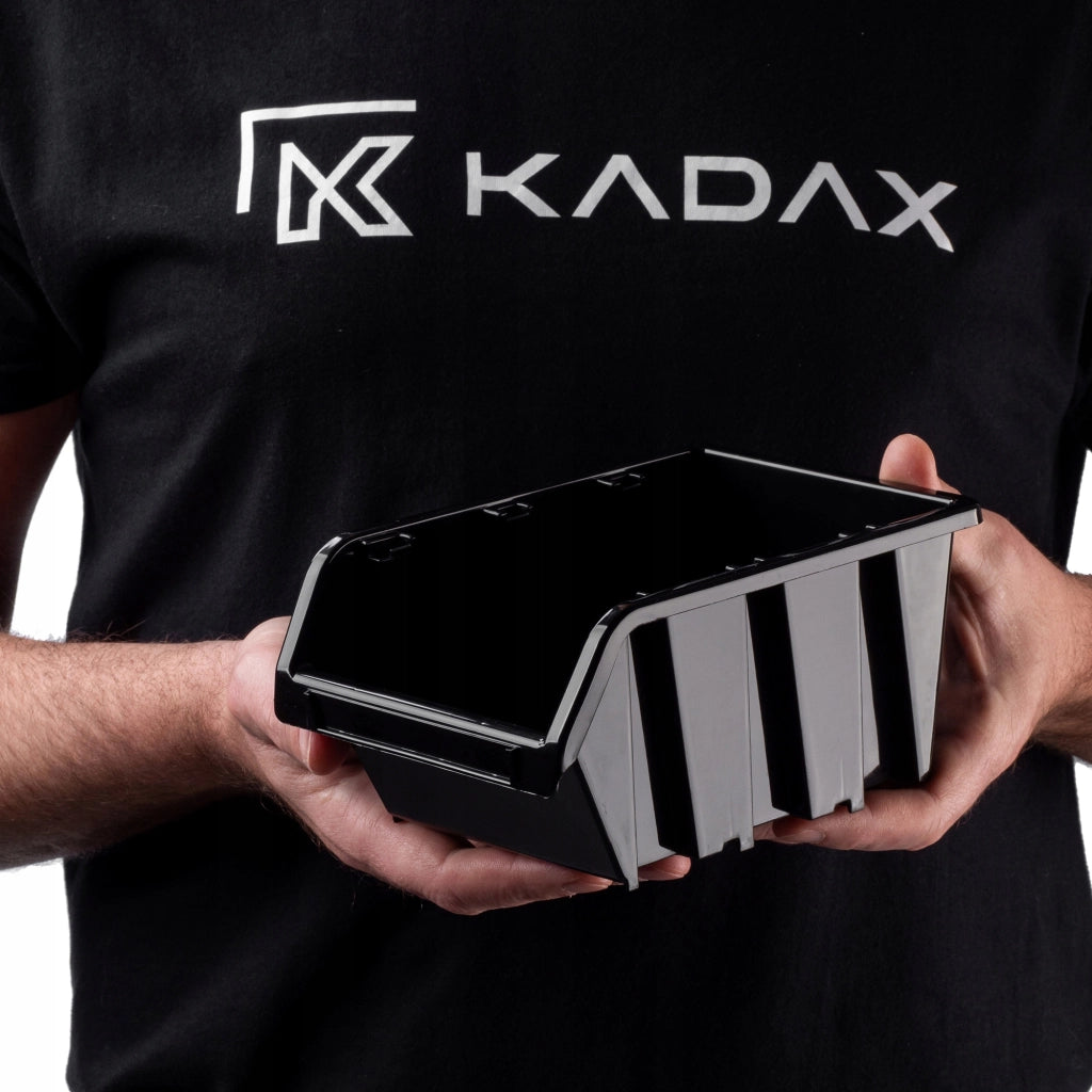 Set di 10 vassoi portaoggetti da officina KADAX, dimensioni 195x120 mm.
