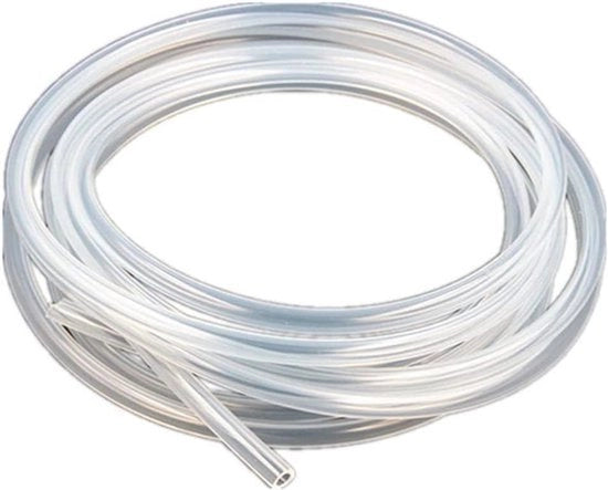 Siliconen tubo trasparente - Sicuro per alimentazione - Tubo di trasferimento per pompa - 5 mm ID, 6 mm OD - Tubo di silicona 100 ft - Adatto per modello trasparente - Lunghezza 30,5 m