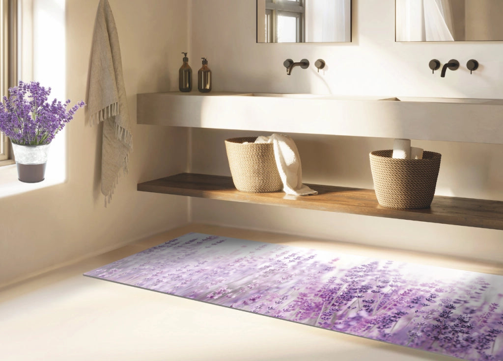 Tappeto Passatoia Cucina Antiscivolo Antisfilo Linea Futura Lavanda By Suardi - 52x500 - Lavanda