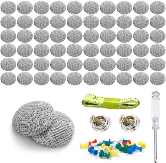 Kit di riparazione di un tetto di auto - 60 pezzi - grigio