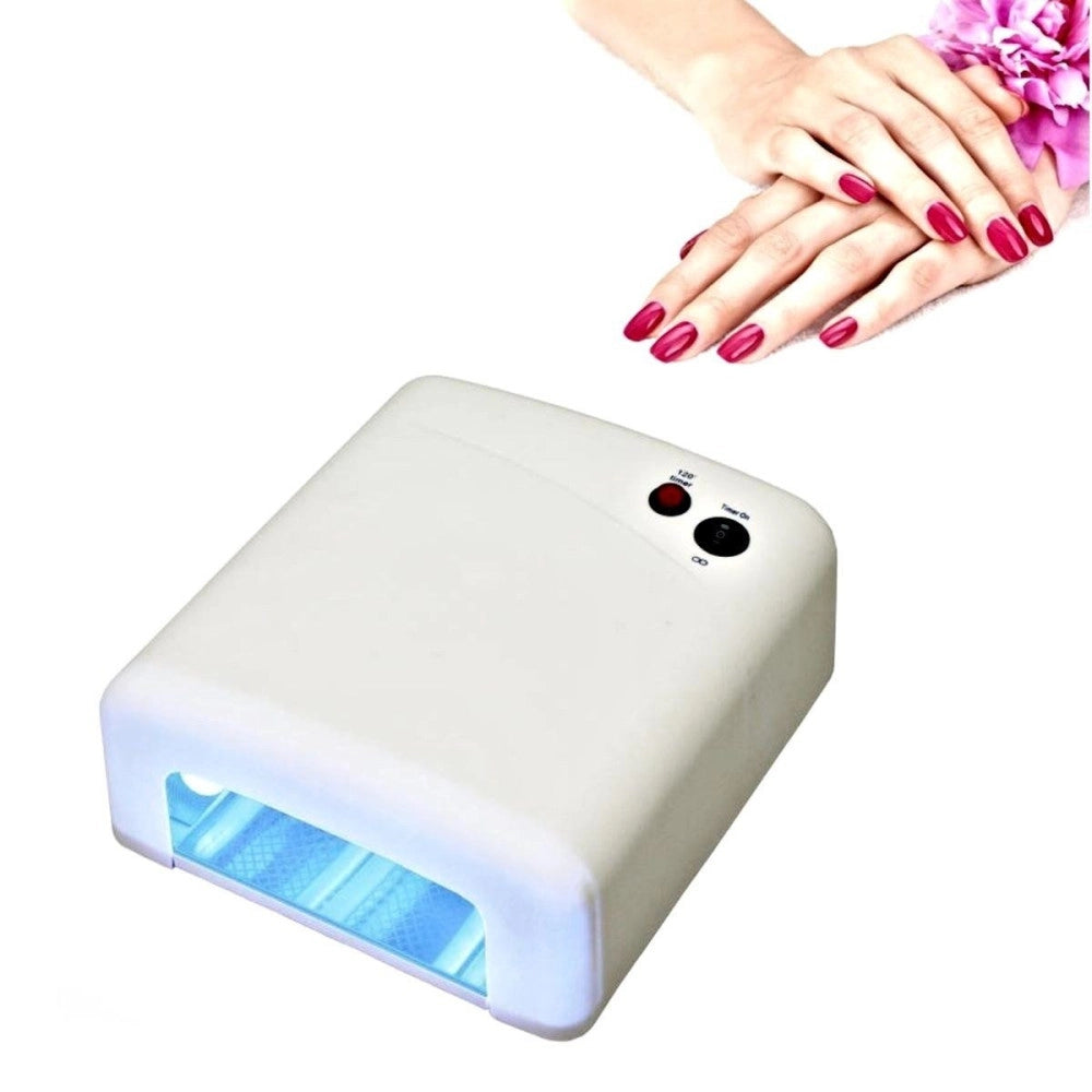 Trade Shop - Lampada Fornetto Uv Originale Professionale Per Ricostruzione Unghie 36 W Nail -