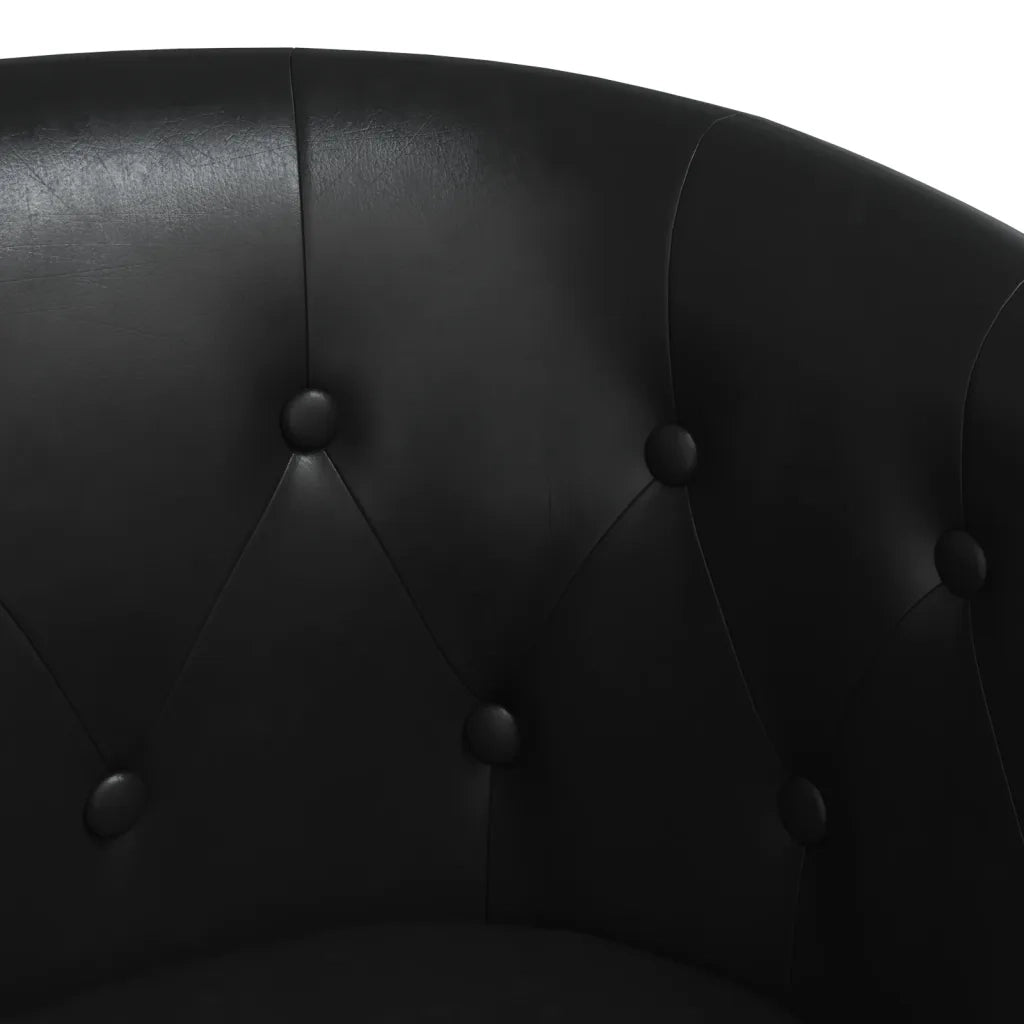 Poltrona Cabriolet Nera in Similpelle 356457