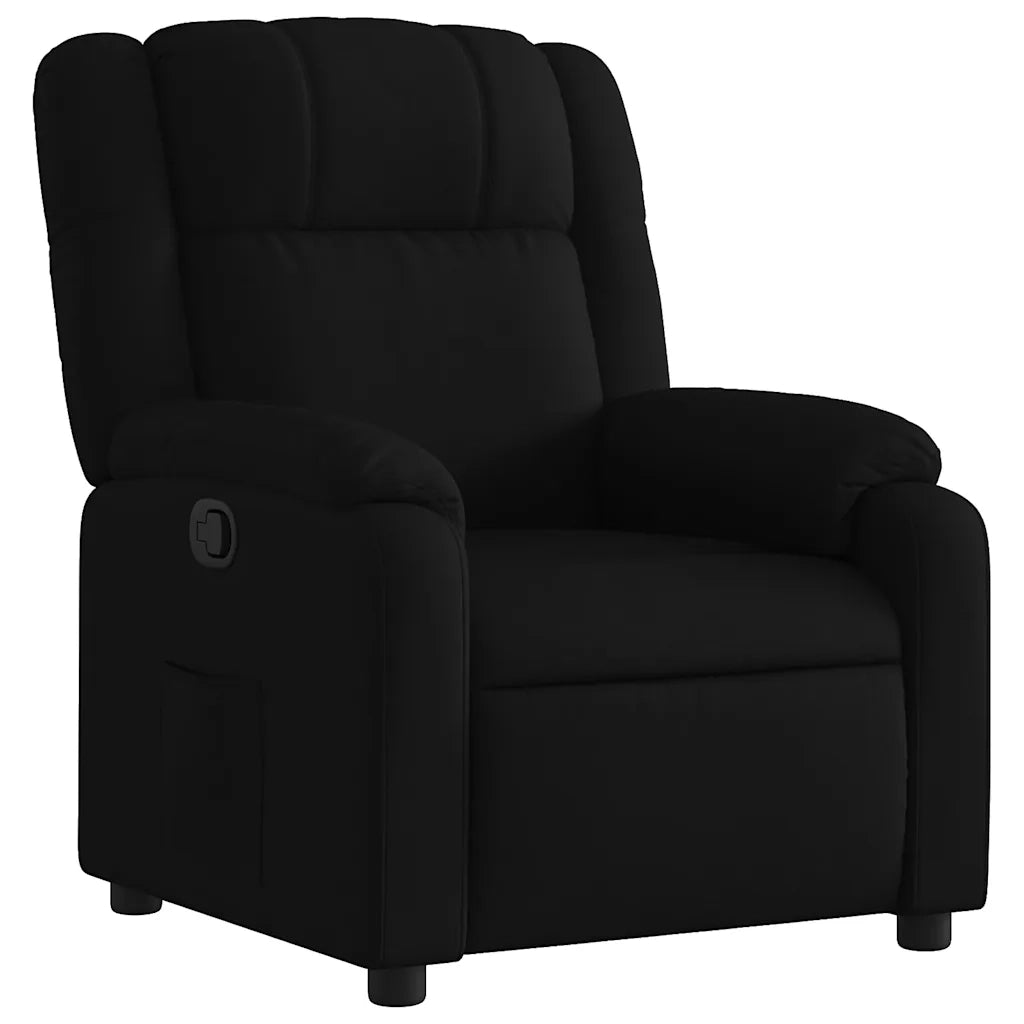 Poltrona reclinabile in Tessuto Nero 3206202