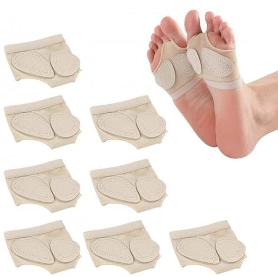 Scarpette da ballo antiscivolo con imbottitura per piedi, adattamento per piedi storti, con cuscinetti per piedi, con supporto per piede in posizione di danza, per donne, misure M/L.