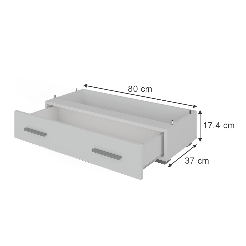 Vicco Modulo aggiuntivo Bianco 80 x 17.4 cm con cassetto