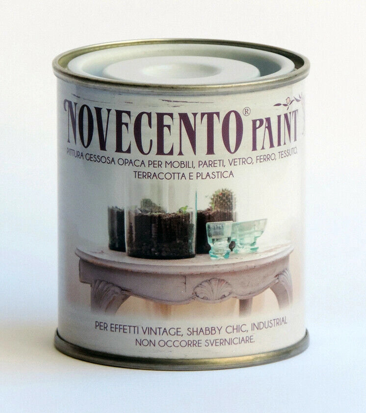 Pittura Gessosa Opaca Shabby Chic per Mobili Pareti Vetro Gesso Novecento Paint Formato: 500 ml, Colore: Duna del Deserto