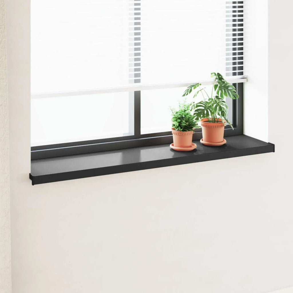 Soglia della Finestra Nero con Venature del Legno PVC CFW4405090