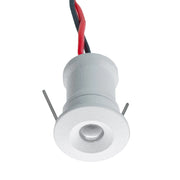 Mini faretto IP65 LED 1W resa 12W incasso punto luce 12V box doccia cielo stellato segnapassi luci gradini barca camper BIANCO 3000K