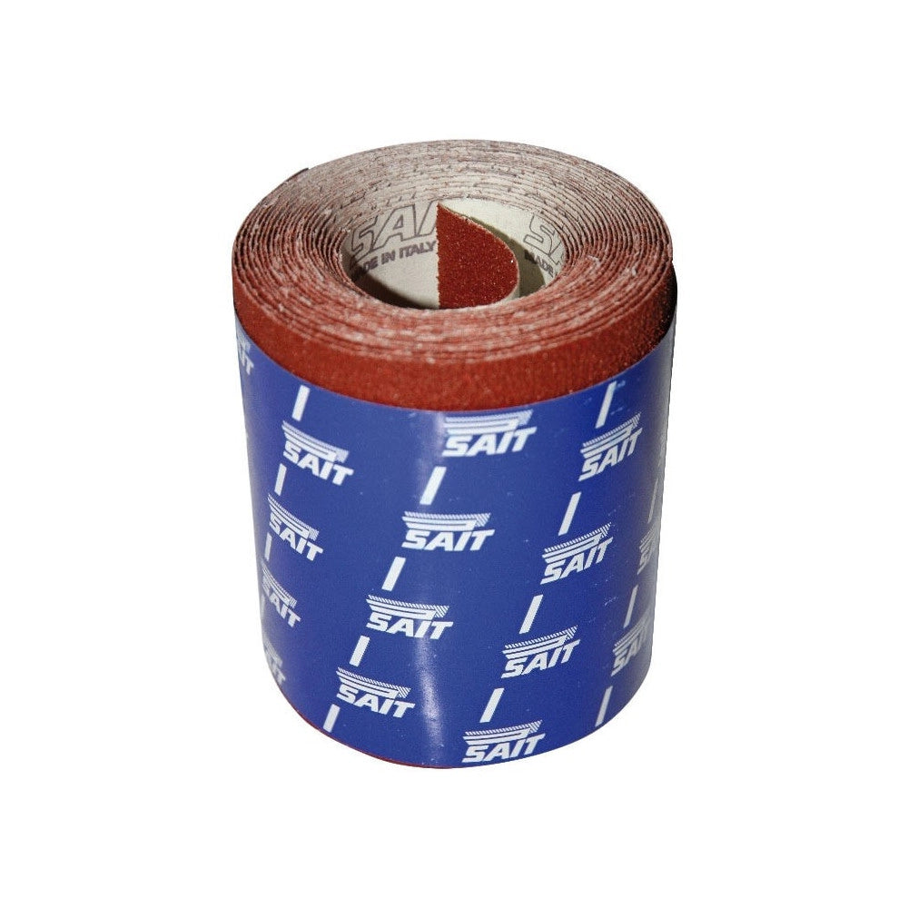 Sait saitex grana 180 carta vetrata abrasiva telata per legno ferro smalto vernici 1mt larghezza 120mm