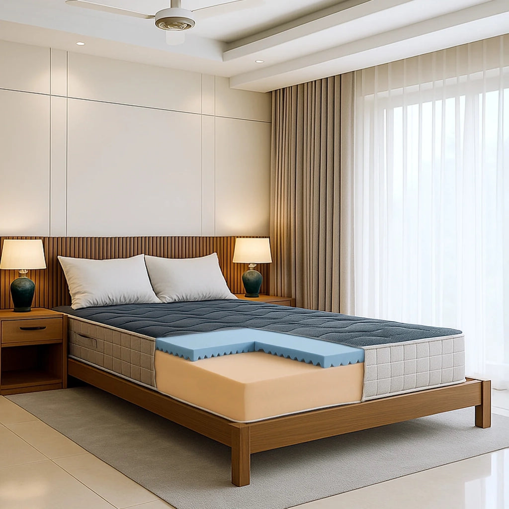 Materasso 80x190 cm in Memory Foam Alto 25 cm | Materasso a 9 Zone Ortopedico e Ipoallergenico | Rivestimento Antiacaro e Antibatterico