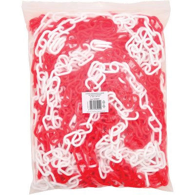 CATENA SEGNALETICA HAND  PLT BIANCO/ROSSO D.MM 5 MT 25