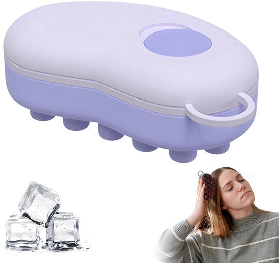 Spazzola per capelli con design rinfrescante - Spazzola per massaggiare la testa - Cura capelli - Materiale siliconico - Massaggio rilassante - Spazzola per massaggiare la testa