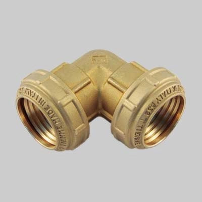 RACCORDO CURVO DOPPIO PN 25 COBRARING  40 x 40     TIEMME