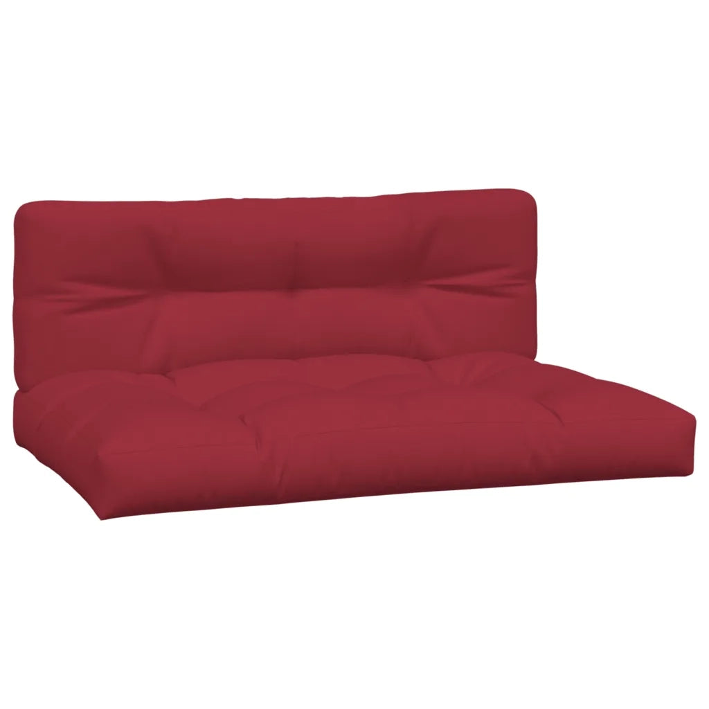 Cuscini per Pallet 2 pz Rosso Vino in Tessuto 360742