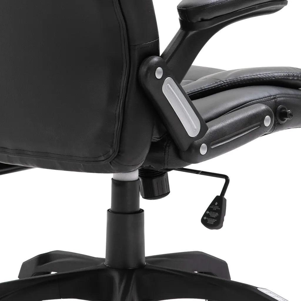 Sedia da Ufficio | Sedia da Gaming Nera in Similpelle