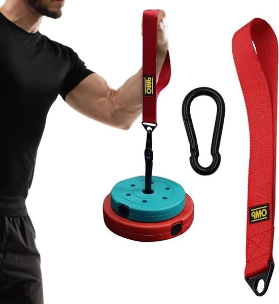 Cinturone di Allenamento per Lotta di Braccio Premium per Spalle e Polsi Forti - Macchina di Allenamento con Maniglione e Cavo - Allenamento con Pesi