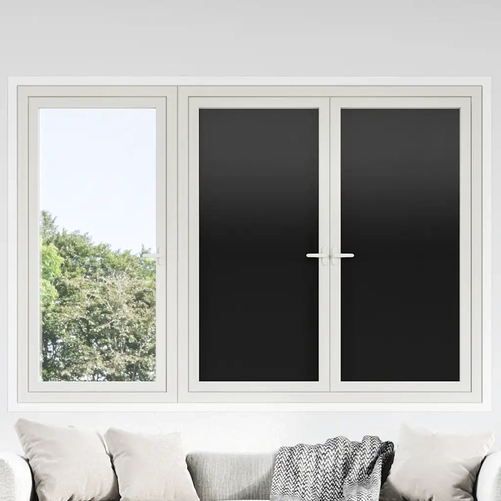 Pellicole per Vetri Statiche Smerigliate Nere 3pz in PVC 3208953