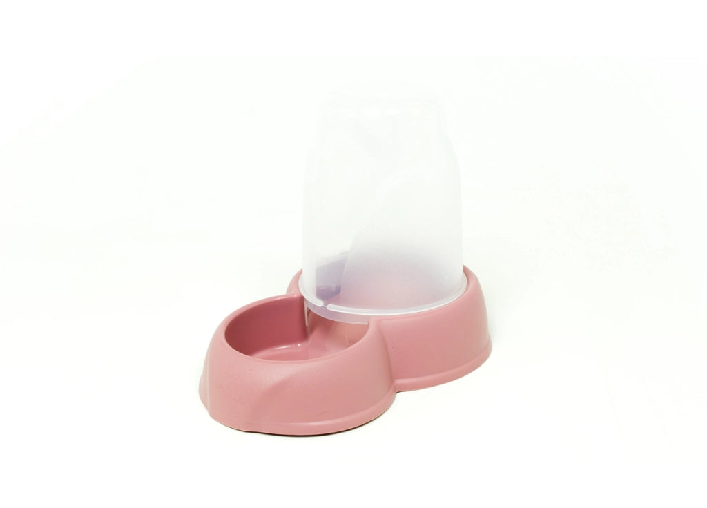 Dispenser Cibo/Acqua 1,6L Per Animali Modello 700084 Colore Rosa